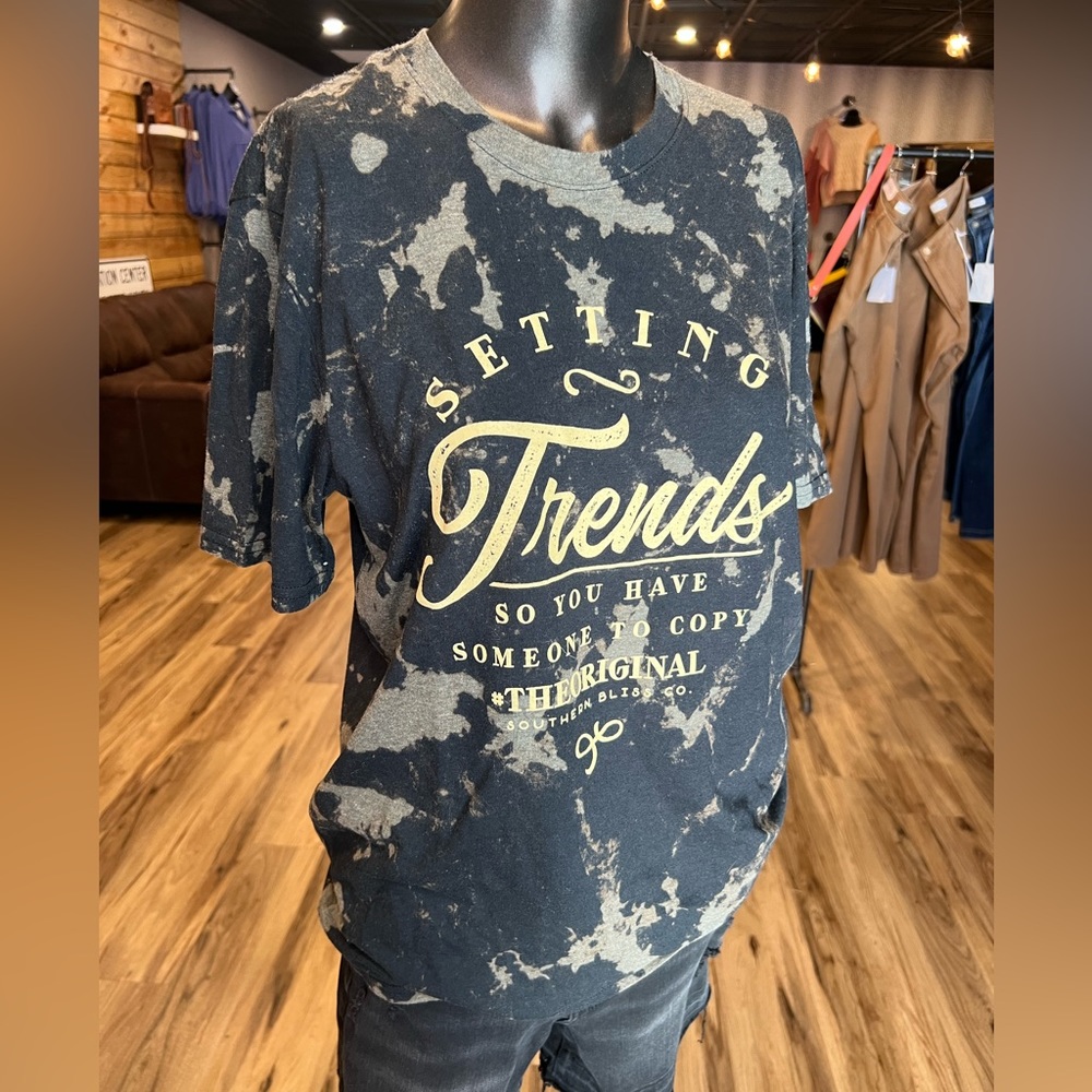 Setting trends so you have someone to copy graphic tee